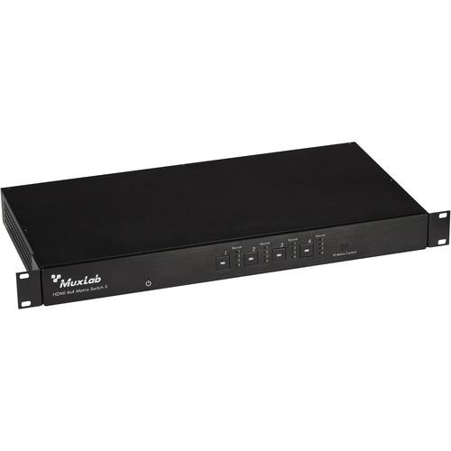 MuxLab HDMI 4x4 Matrix Switch HDBaseT & PoE