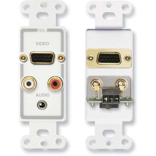 RDL D-AVM4 Audio and Video Monitor Jack Panels