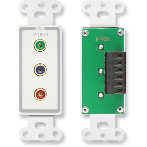 RDL D-RGB1 Component Video RGB Connection Plate