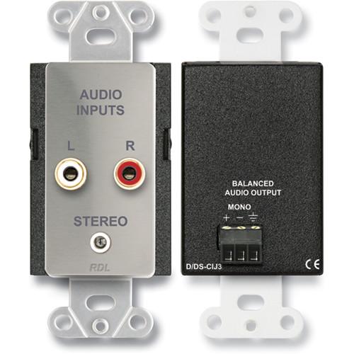 RDL DS-CIJ3 Consumer Input Mono Jack