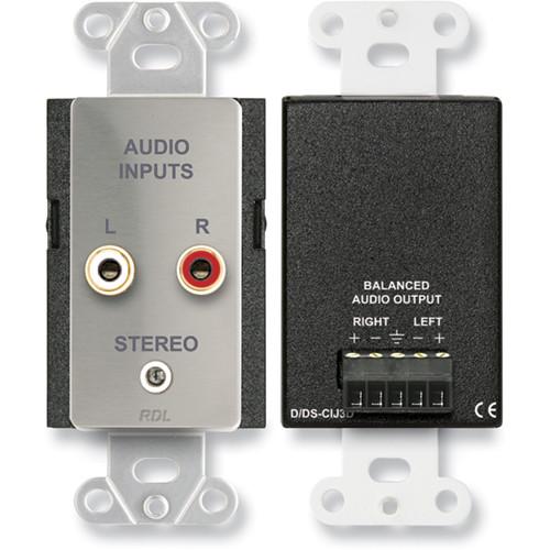 RDL DS-CIJ3D Consumer Input Stereo Jack