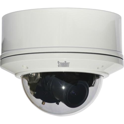 STARDOT NetCam SC SDH Series SDH300V H.264 3MP IP Color Indoor Outdoor Vandal-Resistant Dome Camera with 4-12mm Lens