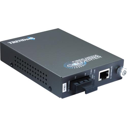TRENDnet 100Base-TX to 100Base-FX Single Mode SC Fiber Converter