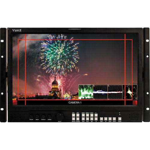 ViewZ VZ-185RM-P 7RU 18.5" 3G-SDI & 8-Bit Panel Video Production Rackmount Monitor