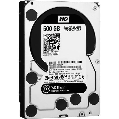 WD 500GB Black 7200 rpm SATA III 3.5" Internal HDD