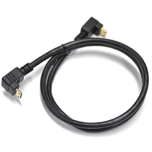 Cineroid HCRF07CRB 27.6" Right-Angle Male Mini-HDMI to Male Mini-HDMI Cable