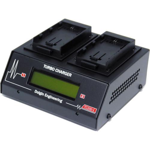 Dolgin Engineering TC200-i Dual Slot Battery Charger for Canon LP-E6