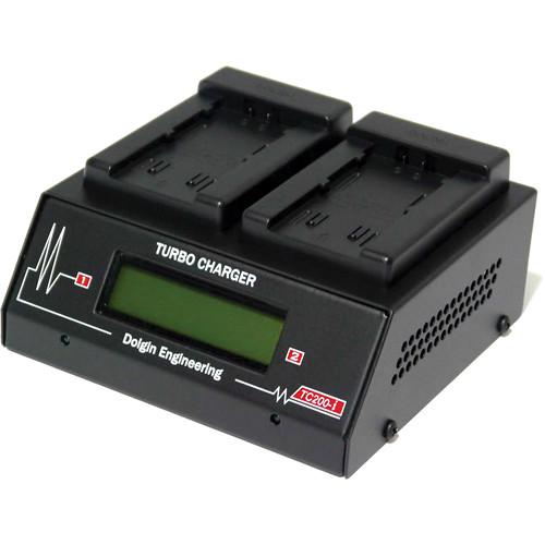 Dolgin Engineering TC200-i-TDM Two-Position Simultaneous Battery Charger for Panasonic VBD58, VBR118G, VBR89G, VBR59P, and D54