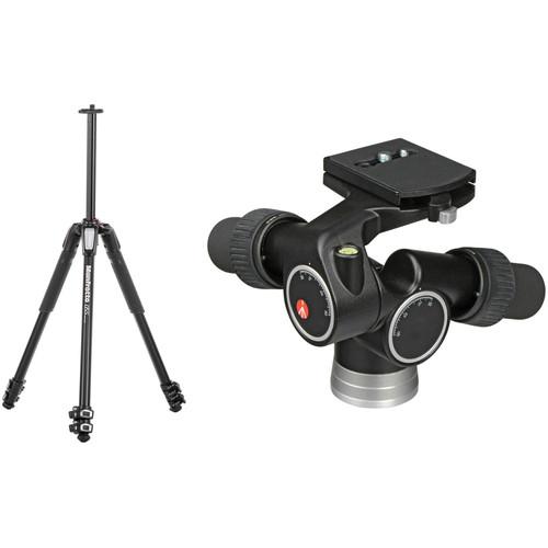 Manfrotto MT055XPRO3 Aluminum Tripod with 405 Pro Digital Geared Head Kit