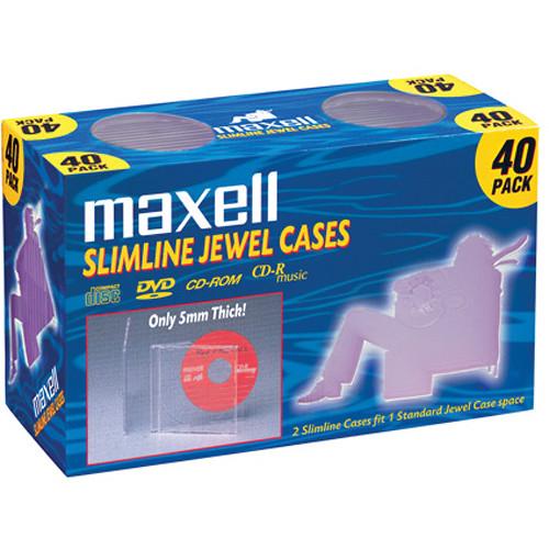 Maxell Slimline Jewel Cases for CDs & DVDs