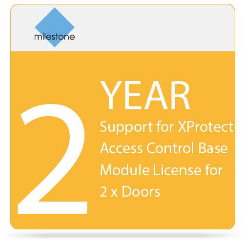 Milestone 2-Year SUP for XProtect Access Control Base Module License for 2 x Doors