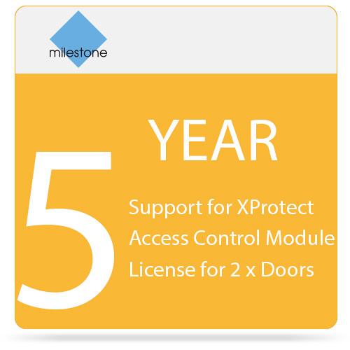 Milestone 5-Year SUP for XProtect Access Control Module License for 2 x Doors