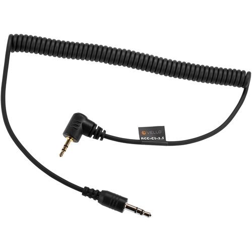 Vello 3.5mm Remote Shutter Release Cable for Cameras with 2.5mm Sub-Mini Connections