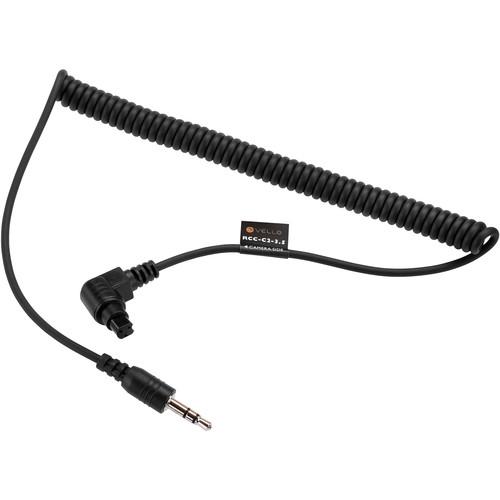 Vello 3.5mm Remote Shutter Release Cable for Canon 3-Pin Cameras