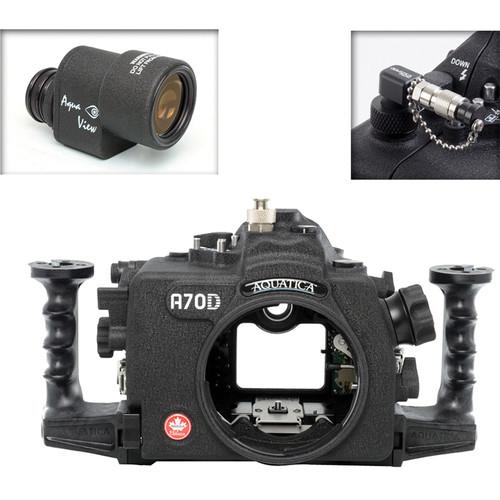 Aquatica A70D Underwater Housing for Canon EOS 70D with Aqua VF and Vacuum Check System