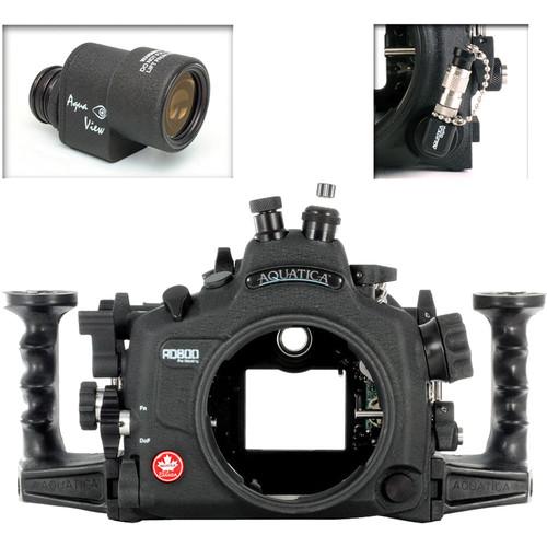 Aquatica AD800 Underwater Housing for Nikon D800 or D800E with Aqua VF and Vacuum Check System