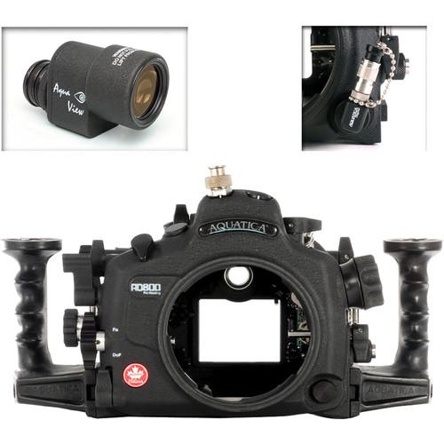 Aquatica AD800 Underwater Housing for Nikon D800 or D800E with Aqua VF and Vacuum Check System