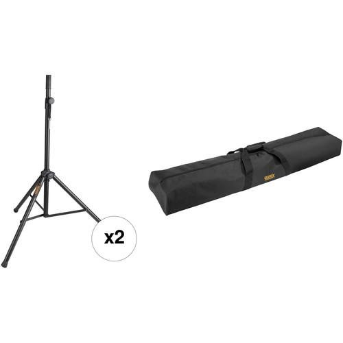 Auray PA Lightweight Aluminum Speaker Stands and Bag Kit