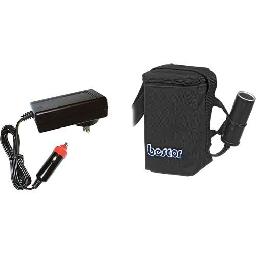 Bescor HP-3ATM Starved Electrolyte Battery - 12 VDC 36 Wh, Cigarette Jack Connector, with Automatic Charger