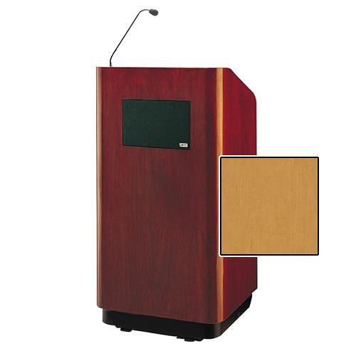 Da-Lite Concord Special Needs Adjustable Floor Lectern with Microphone and Premium Sound System