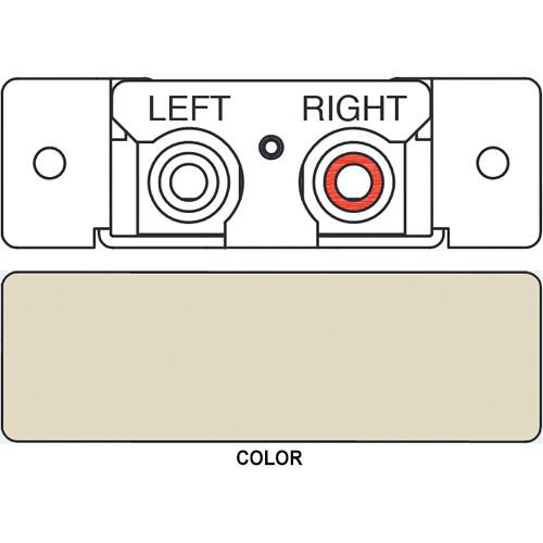 FSR IPS-A223S 2-RCA, Red & White to Captive Screw Terminals Bal