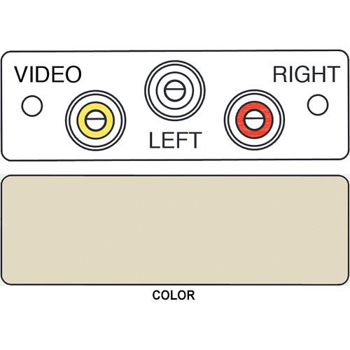 FSR IPS-AV230S 3-RCA to 3-Solder Cup Audio Video Insert