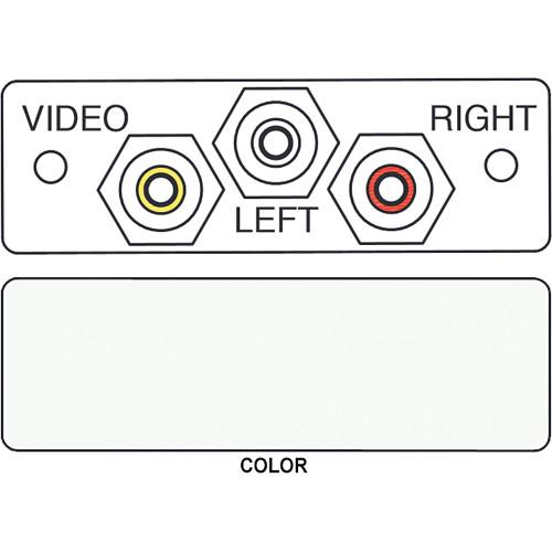 FSR IPS-AV231S 3-RCA to 3-RCA Bulkhead Audio Video Insert