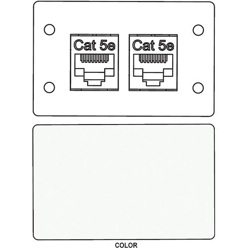 FSR IPS-D721D RJ-45 Bulkhead Dual Cat5-e Insert Plate