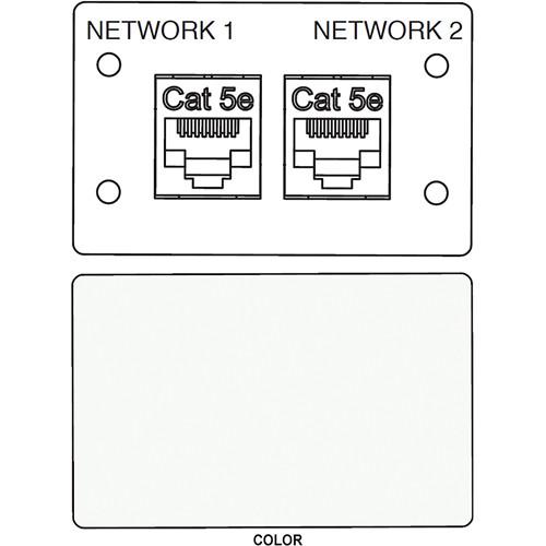 FSR IPS-D721D RJ-45 Bulkhead Dual Cat5-e Insert Plate