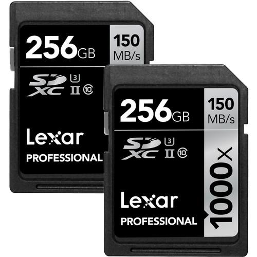 Lexar 256GB Professional 1000x UHS-II SDXC Memory Card