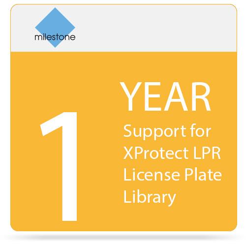 Milestone 1-Year SUP for XProtect LPR License Plate Library