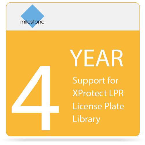 Milestone 4-Year SUP for XProtect LPR License Plate Library