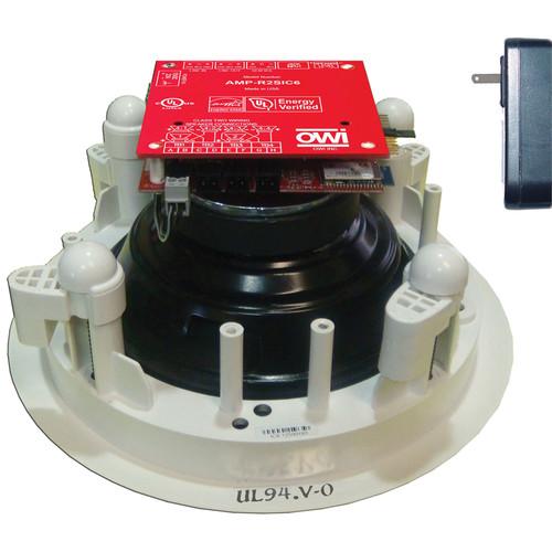 OWI Inc. AMP-R2SIC6 Two-Source Amplified Drop Ceiling Speaker - 6.5"