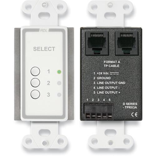 RDL D-TPRX3A 3-Input Format-A Source Selector