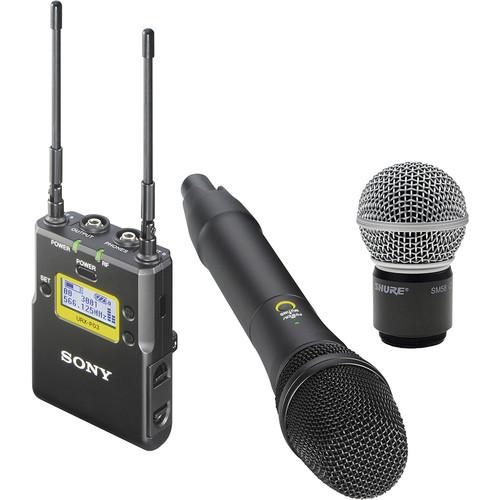 Sony UWP-D12 Camera-Mount Wireless Cardioid Handheld Microphone System with SM58 Capsule Kit
