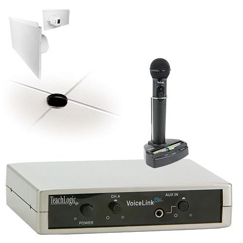 TeachLogic IRV-3435 VoiceLink Plus Wireless Microphone System with Four Lay-in Panel Speakers
