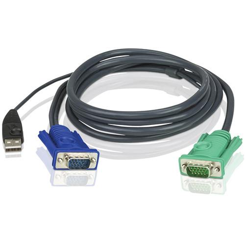 ATEN 2-L5203UP USB KVM Cable with Built-In PS 2 to USB Converter