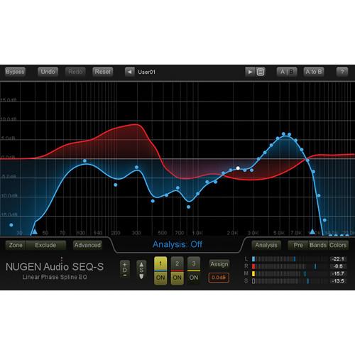 NuGen Audio SEQ-S Linear Phase EQ - Spline "Match" EQ Plug-In