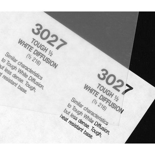 Rosco Cinegel #3027 Filter - 1 2 Tough White Diffusion - 20x24" Sheet