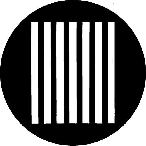 Rosco Standard Steel Gobo #7090 - Bars - Size M 66mm
