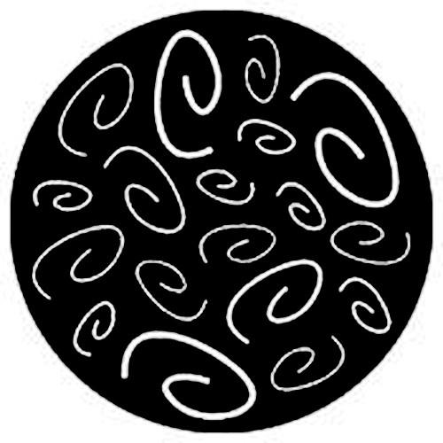 Rosco Standard Steel Gobo #7577 - Curly Coils - Size B 86mm