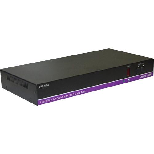 Smart-AVI DVN-4Pro 4-Port DVI-D KVM Switch with USB 2.0 Sharing