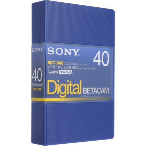 Sony BCT-D40 40 Minute Digital Betacam Video Cassette in Album Case