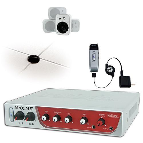 TeachLogic IRM-5150 Maxim III Wireless Microphone System with Four Wall-Mount Speakers