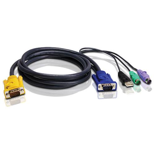 ATEN 2L-5302UP PS 2 USB KVM Cable