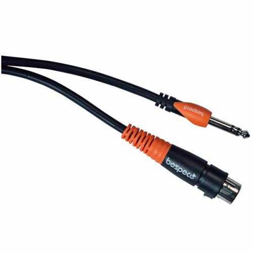 Bespeco XLR Female to 1 4" Male Stereo Jack Microphone Cable