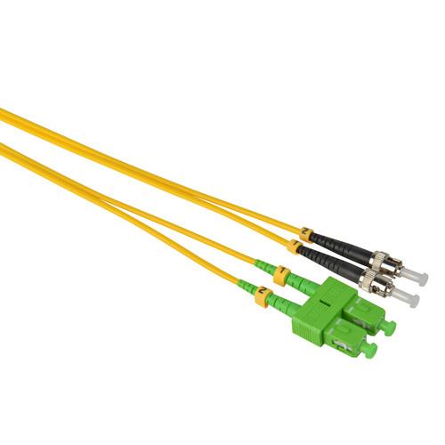 Camplex Duplex APC SC to UPC ST Singlemode 9u 125u Fiber Optic Patch Cable