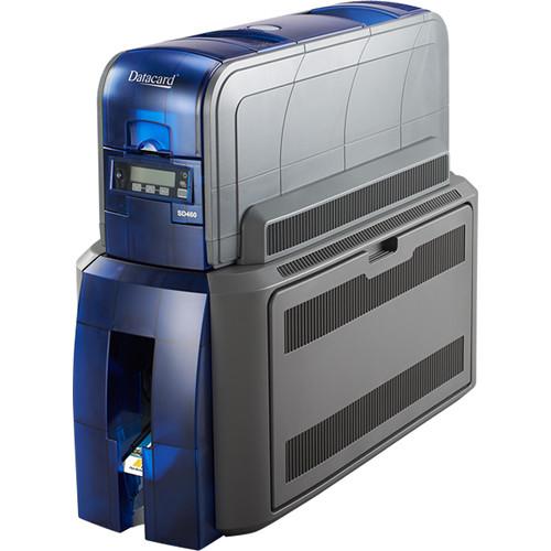 DATACARD SD460 Duplex Printer with 100-Card Input Hopper with ISO Magnetic Stripe, Loosely Coupled Identive Smart Card Contact Contactless Reader Encoder