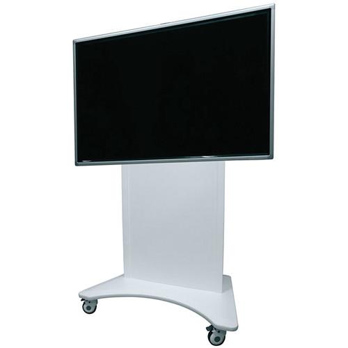 Middle Atlantic FlexView Series FVS-800ESC-WH Electric Lift Display Cart with 4" Casters