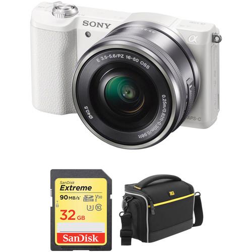 Sony Alpha a5100 Mirrorless Digital Camera with 16-50mm Lens and Accessory Kit